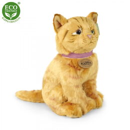 Rappa Plyšová kočka zrzavá 25 cm ECO-FRIENDLY
