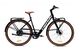 Elektrokolo Capriolo E-CITY BELT DRIVE 28" černá - šedá