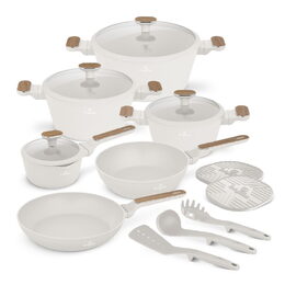 BERLINGERHAUS Sada nádobí s titanovým povrchem 15 ks Sahara Nordic Collection BH-8325