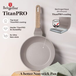 BERLINGERHAUS Sada pánví s titanovým povrchem 3 ks Taupe Nordic Collection BH-8341