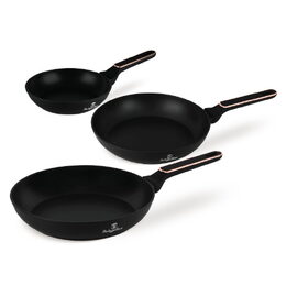 BERLINGERHAUS Sada pánví s titanovým povrchem 3 ks Black Rose Collection BH-8360