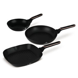 BERLINGERHAUS Sada pánví s titanovým povrchem 3 ks Black Rose Collection BH-8361