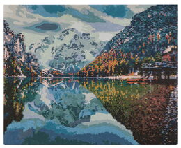 Diamantové malování jezero 40x50cm