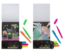 Omalovánky Neon s 5 fixami