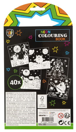 Omalovánky Neon s 5 fixami