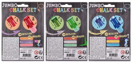 Chodníkové křídy Jumbo + držík 3 ks