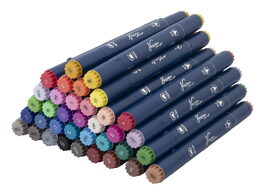 Oboustranné fixy 36 ks v kovovemé kufříku