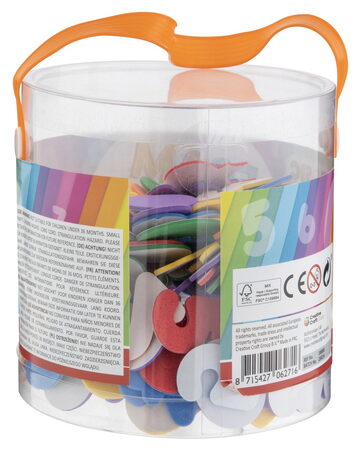 Pěnové samolepky písmena/čísla