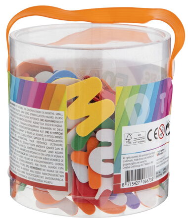 Pěnové samolepky písmena/čísla