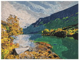 Malování podle čísel na plátno Krajina 30x40 cm