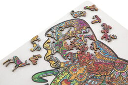 Dřevěné puzzle Slon 132 dílků