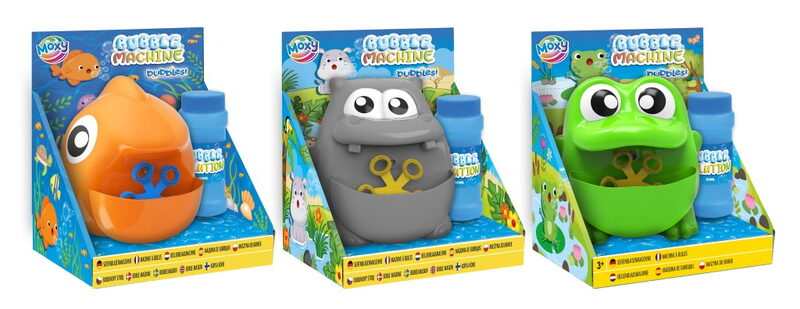 Stroj na bubliny zvířátka + bublifuk 50 ml