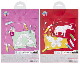 Pískové malování pomocí čísel A4 2 ks