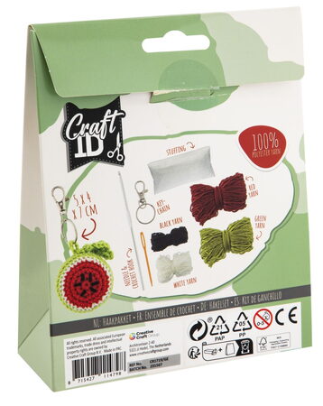 Sada na háčkování - klíčenka duha/melou/sluníčko