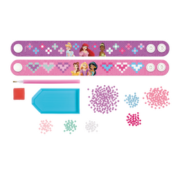 Diamantové malování Disney Princezny - výroba náramků 2 ks