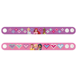 Diamantové malování Disney Princezny - výroba náramků 2 ks