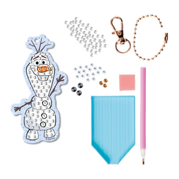 Diamantové malování Ledové králoství - výroba klíčenky