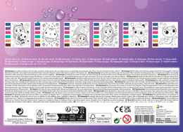 Malování s vodovkami Gábinčin kouzelný domeček 6 obrázků + štětec