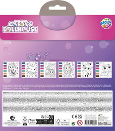 Malování s vodovkami Gábinčin kouzelný domeček 6 obrázků + štětec