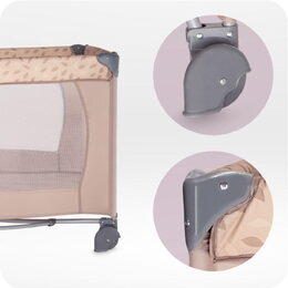 Cestovní postýlka MoMi BELOVE béžová