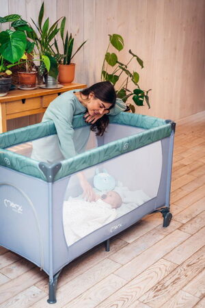 Cestovní postýlka MoMi BELOVE béžová