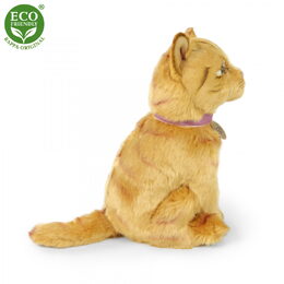 Rappa Plyšová kočka zrzavá 25 cm ECO-FRIENDLY