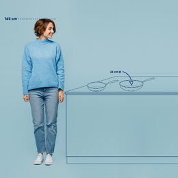 KELA Pánev Flavoria nerez 18/10 s nepřilnavým povrchem 28 cm KL-10203