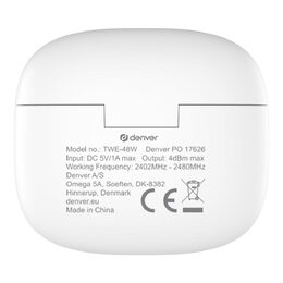 TWE 48W bezdrátová BT sluchátka DENVER