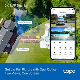 Kamera TP-Link Tapo C246D IP, 3MPx Dual, WiFi, přísvit, venkovní/vnitřní
