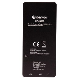 MP 1820B MP4 přehrávač s BT DENVER
