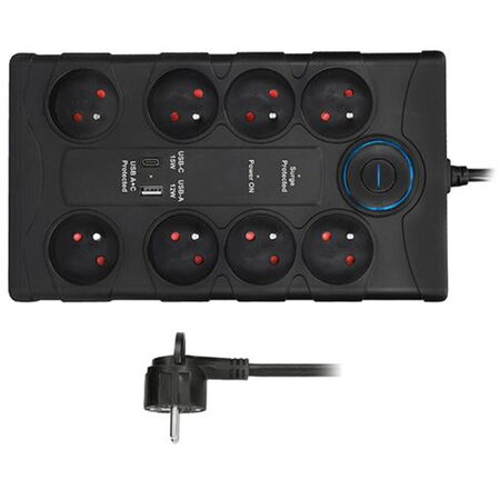 PO80B přepěťová ochrana 2m,8 zás.SOLIGHT