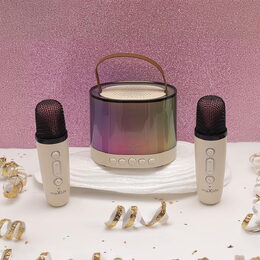 MXKS-200 BT karaoke set růžový MAXLIFE