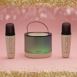 MXKS-200 BT karaoke set růžový MAXLIFE