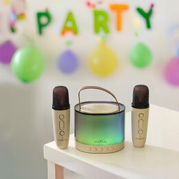 MXKS-200 BT karaoke set růžový MAXLIFE