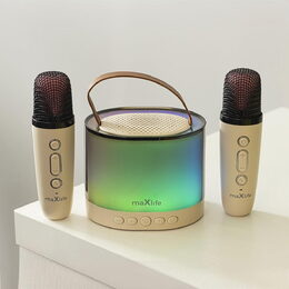 MXKS-200 BT karaoke set růžový MAXLIFE