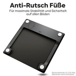 ProfiCare PW 3122 skleněná osobní váha černá