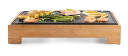 Stolní elektrický gril Plancha - Bamboo Style - DOMO DO9271G, 1 800 W, termostat