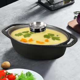 CS SOLINGEN Pekáč s mramorovým povrchem a dochucovací poklicí Marburg 32cm CS-064129