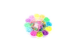 Sada gumiček 900 ks na výrobu náramků Loom band - květina