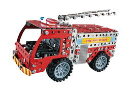 Kovová stavebnice hasičské auto 292 ks