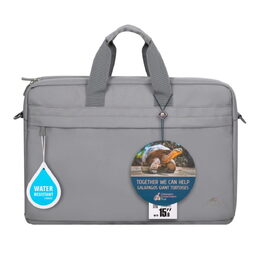 Rivacase 8235 ramenní taška na notebook 15.6", světle šedá