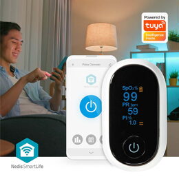 Nedis SmartLife Pulzní Oxymetr | Bluetooth | OLED Displej | Perfuzní index / Pul
