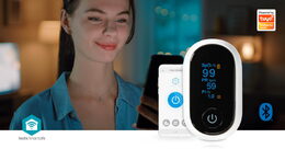Nedis SmartLife Pulzní Oxymetr | Bluetooth | OLED Displej | Perfuzní index / Pul
