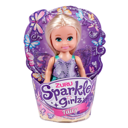 Víla Sparkle Girlz s křídly malá v kornoutku