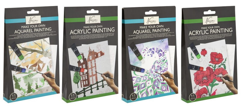 Akrylová malíříska sada 4 různé druhy