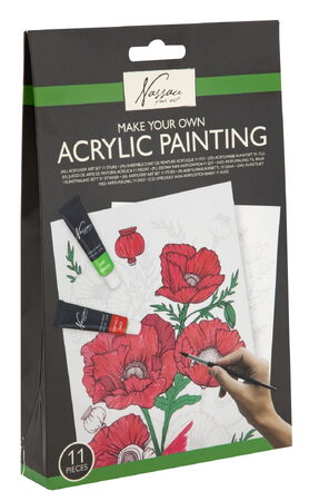 Akrylová malíříska sada 4 různé druhy