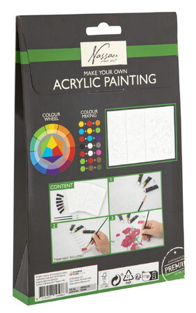 Akrylová malíříska sada 4 různé druhy