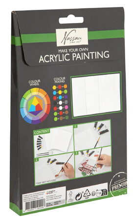 Akrylová malíříska sada 4 různé druhy