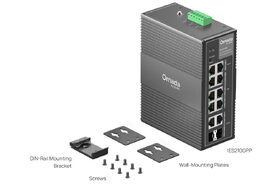 Switch TP-Link IES210GPP průmyslový, 2x SFP combo, 8x GLan s Poe+, 240W, DIN, Omáda SDN