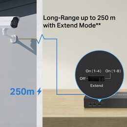 Switch TP-Link Mercusys MS110CP 2x GLAN, 8x LAN s PoE+, 65W